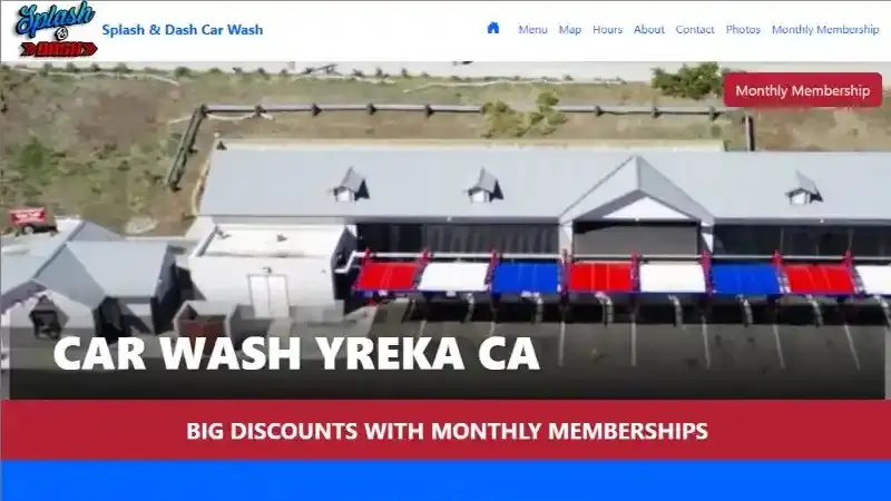Car Wash Yreka retail location car wash website design